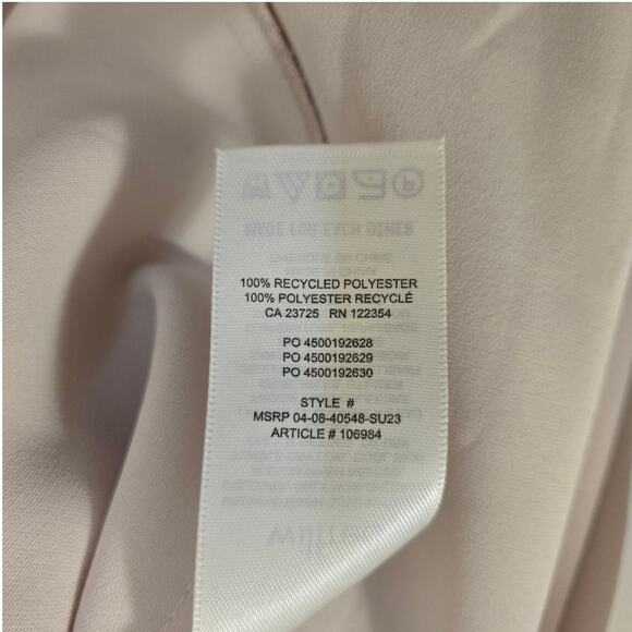 NWT Aritzia Wilfred Nettare Light Champagne Mini Slip Dress Size Large - Picture 9 of 9